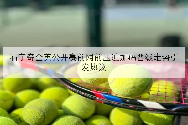 石宇奇全英公开赛前网前压迫加码晋级走势引发热议